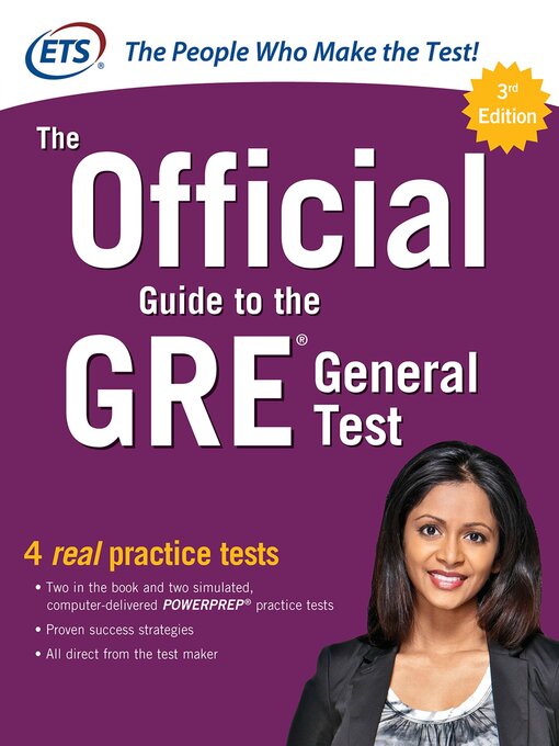 Title details for The Official Guide to the GRE General Test by Educational Testing Service - Available